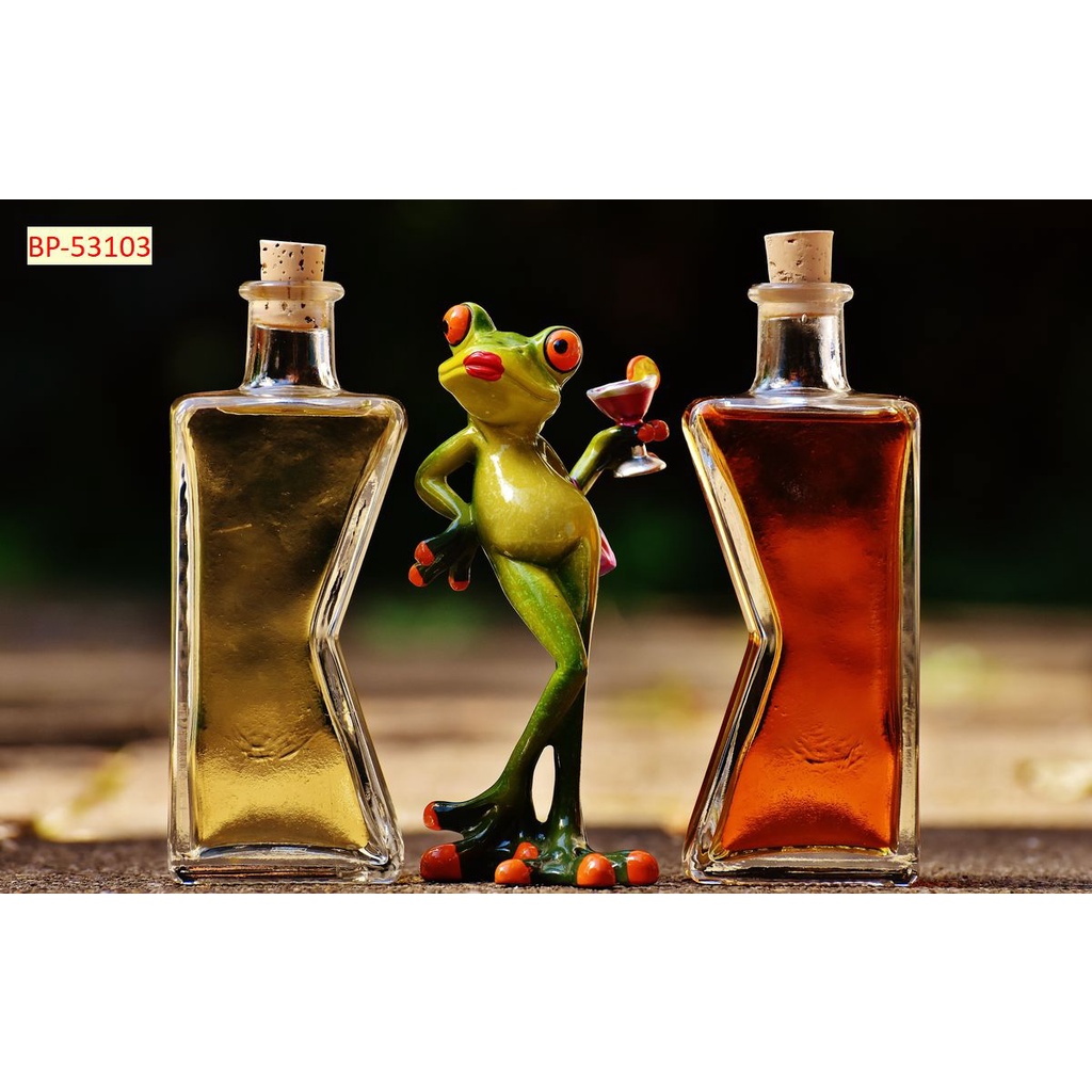 Tranh dán tường trang trí Nâng Cốc cùng chill hàng quán