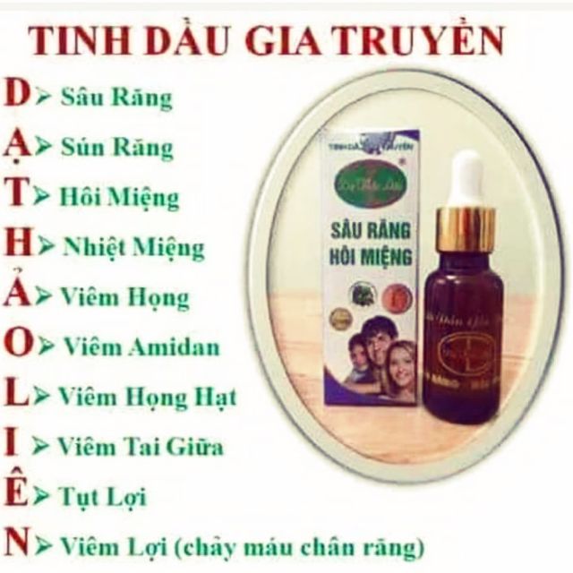 Tinh dầu Sâu răng hôi miệng Dạ Thảo Liên