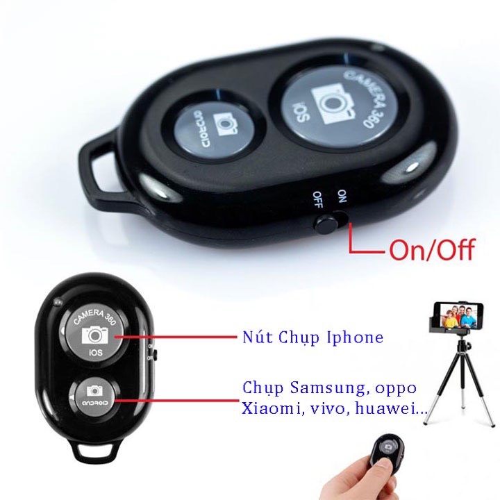 Remote chụp ảnh nút bấm bluetooth điều khiển từ xa - ảnh sản phẩm 4