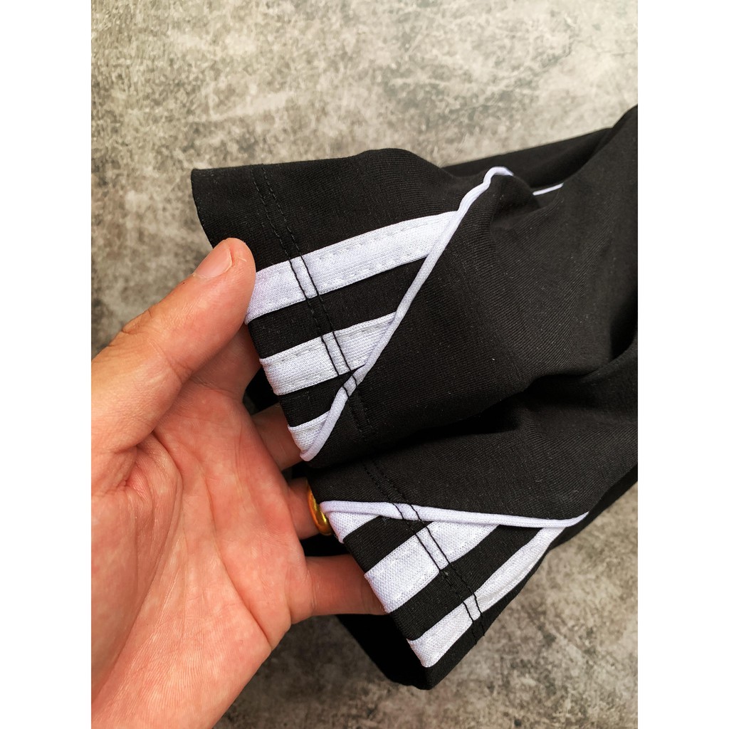 (HÀNG XUẤT XỊN) Quần Legging Short das đen phối 3 sọc