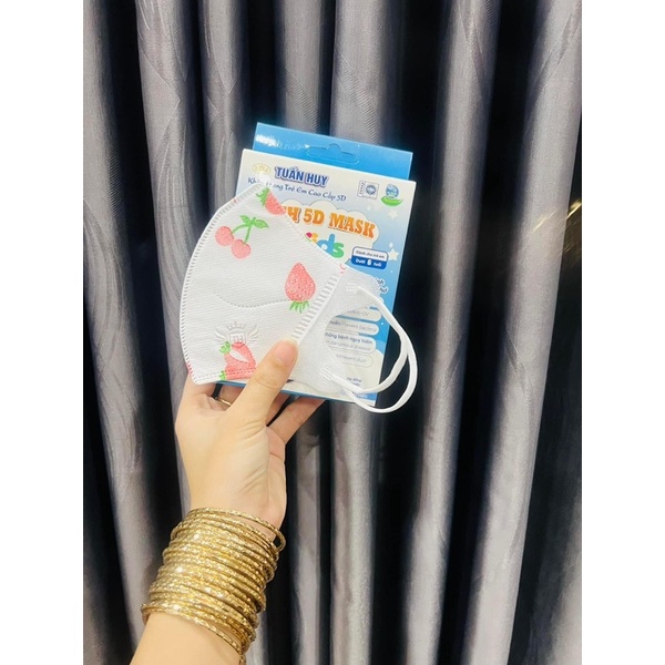 COMBO 50c KHẨU TRANG 5D BÉ TUẤN HUY (5T)