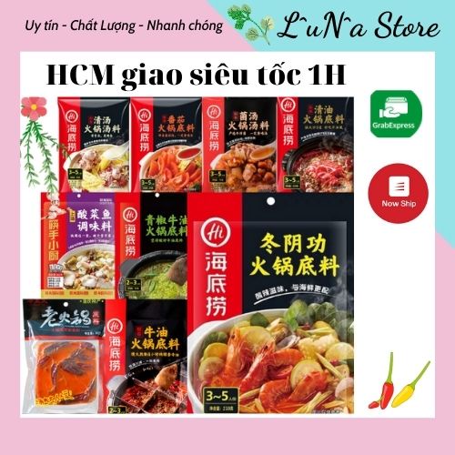 Cốt lẩu Haidilao date mới, gia vị Trung Quốc chuẩn vị như ăn nhà hàng