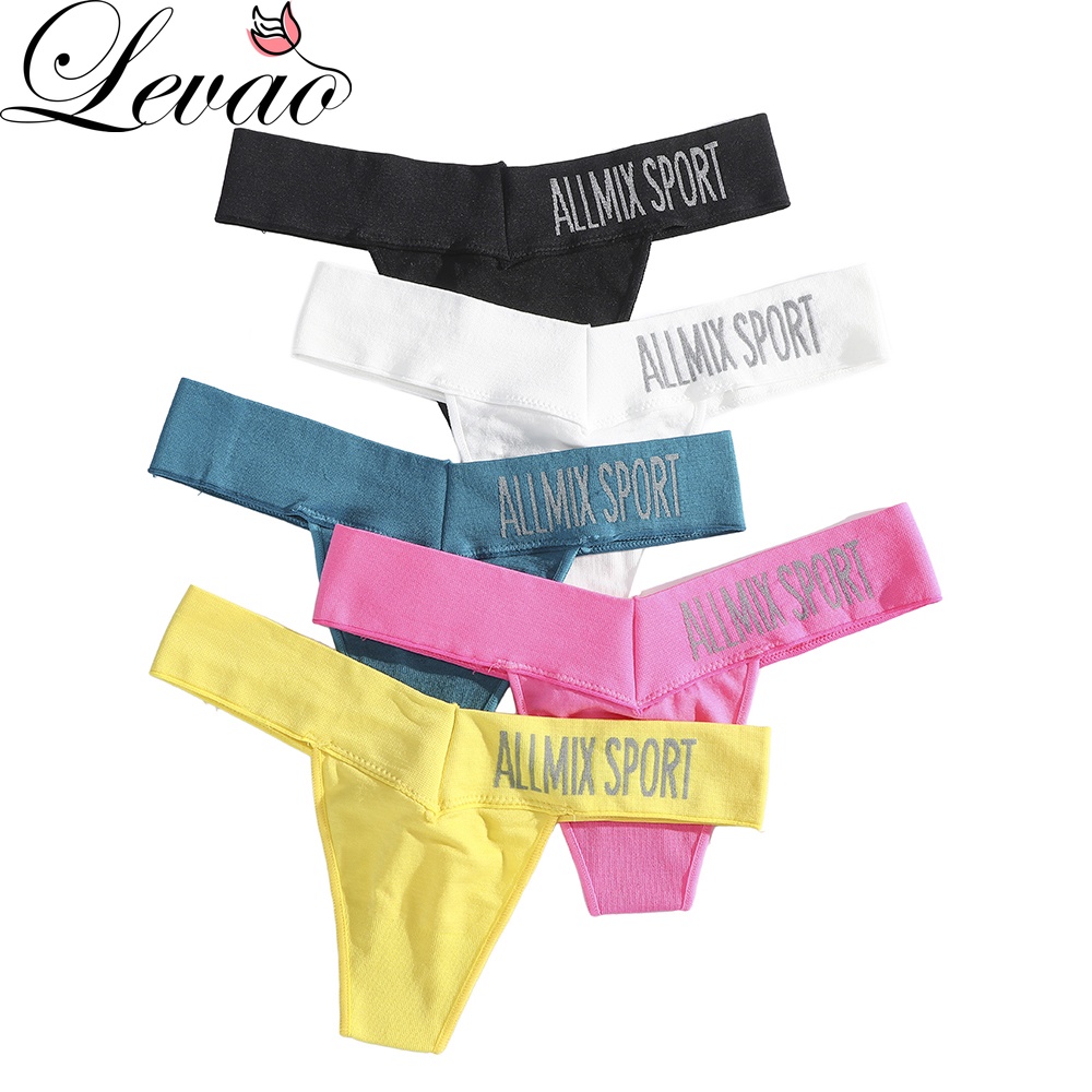 Quần Lót Levao Không Đường May In Chữ Gợi Cảm Cho Nữ