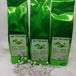 Bột trà xanh nguyên chất,bịch 500gr, Đắp mặt giảm mụn