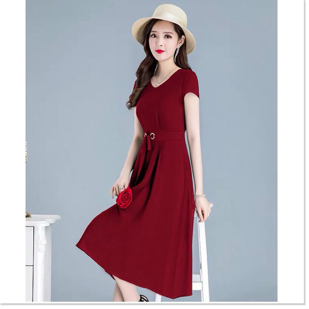 Đầm poly 2 da nữ dự tiệc siêu sang cho các chị em lựa chọn KOKO MI STORE