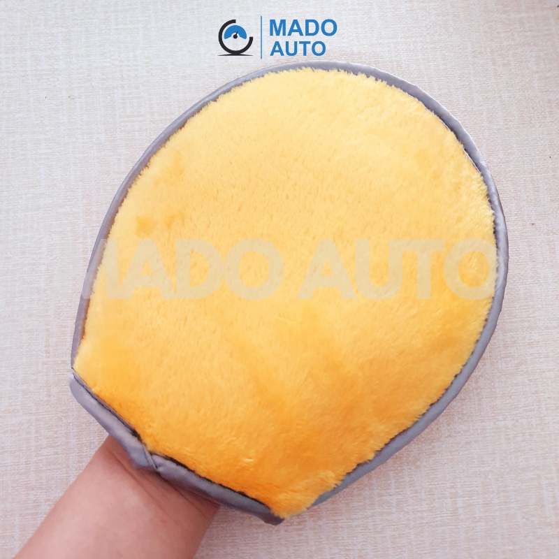 Găng tay lau rửa xe lông mịn chất liệu Microfibre MADO AUTO F629