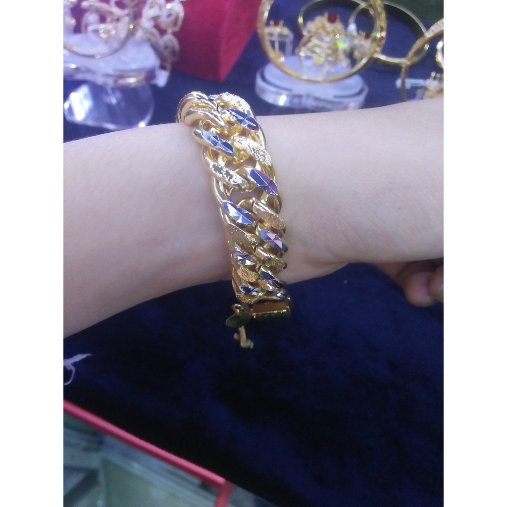 lắc tay nam mạ vàng