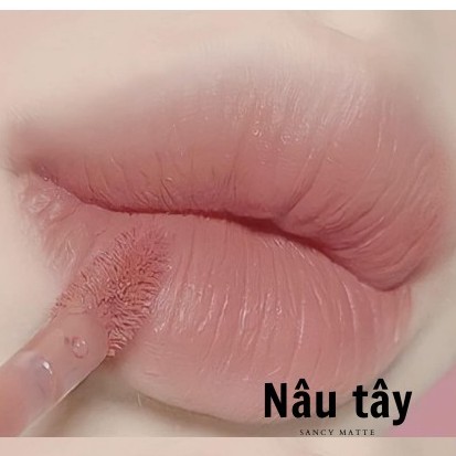 Son Dưỡng Môi SANCY MATTE Velvet Tint Nhiều Dưỡng Chất - Lên Màu Cực Đẹp - Mềm Mịn Môi Siêu Dễ Thương Chính Hãng | BigBuy360 - bigbuy360.vn