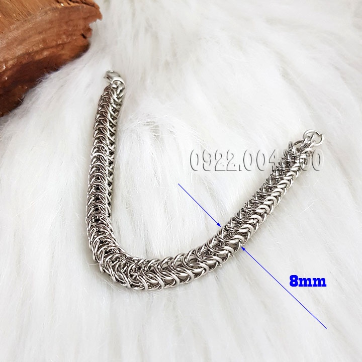 Lắc tay khoen, lắc tay nam bảng vuông LZ1810.