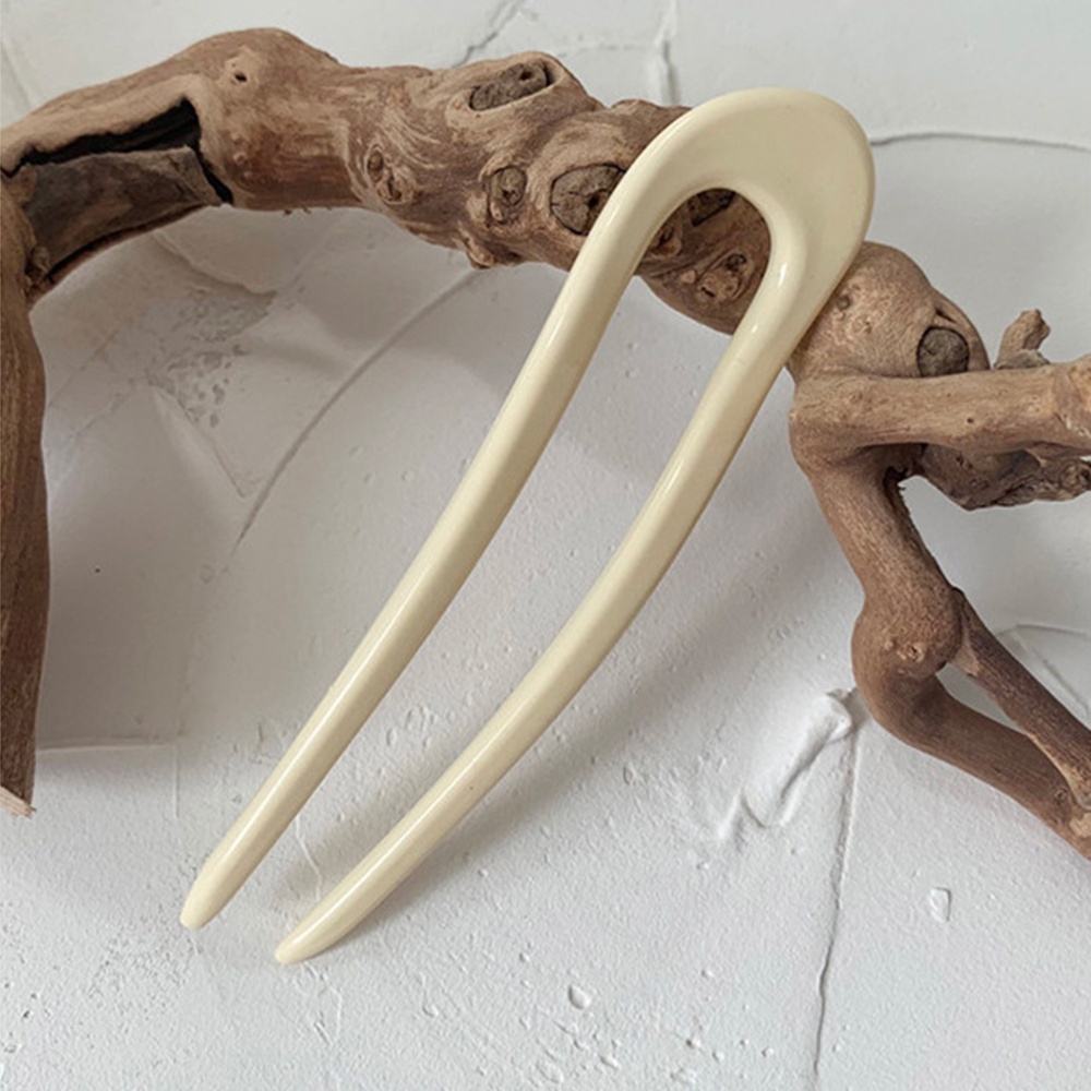 Trâm cài tóc hình chữ U lớn bằng acrylic nhiều màu thời trang Hàn Quốc cổ điển cho nữ