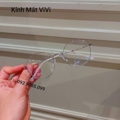 Gọng kính cận lục giác hàn quốc - nhận cắt cận viễn loạn