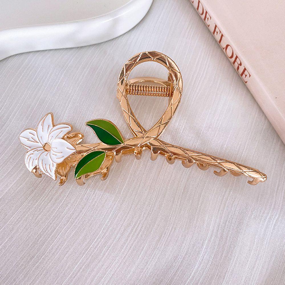 Kẹp Tóc Kim Loại Hình Hoa Ngọt Ngào Cho Nữ