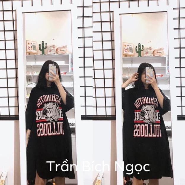 [Siêu phẩm]  ĐẦM THUN SUÔNG BULLDOG OVERSIZE DRESS - ĐẦM FROM RỘNG