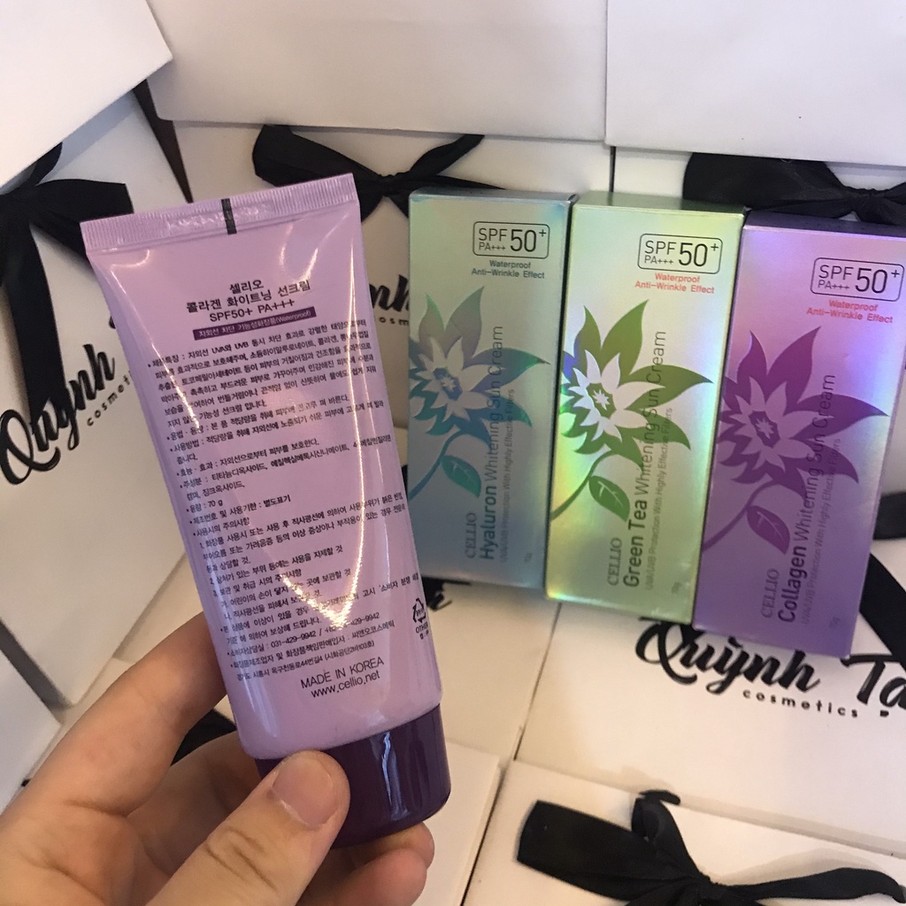 Kem Chống Nắng Cellio 💥Freeship💥 Kem Dưỡng Mịn - Thấm Nhanh Không Gây Nhờn Dính Cho Da SP13 | BigBuy360 - bigbuy360.vn