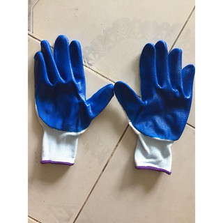 Găng tay làm vườn chống trượt bảo vệ đôi tay bạn khi làm vườn màu xanh trắng