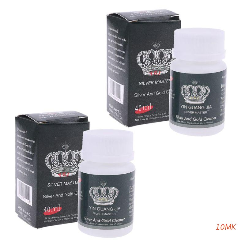Set 2 Lọ Dung Dịch Tẩy Rửa Vết Gỉ Sét Cho Trang Sức 10Mk