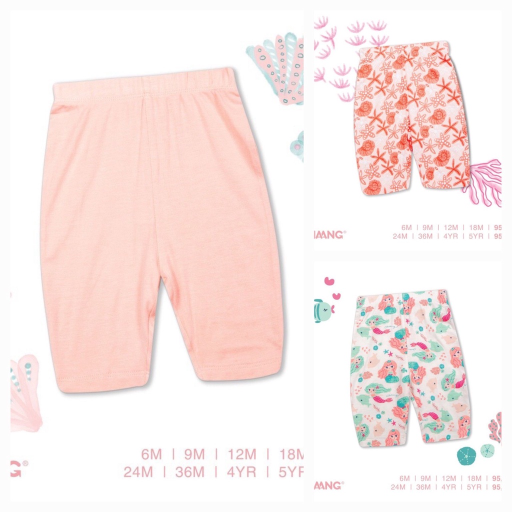 Chaang quần legging lửng bé gái, chất cotton danh cho bé từ 3 tháng đến 5 tuổi SS2022D02
