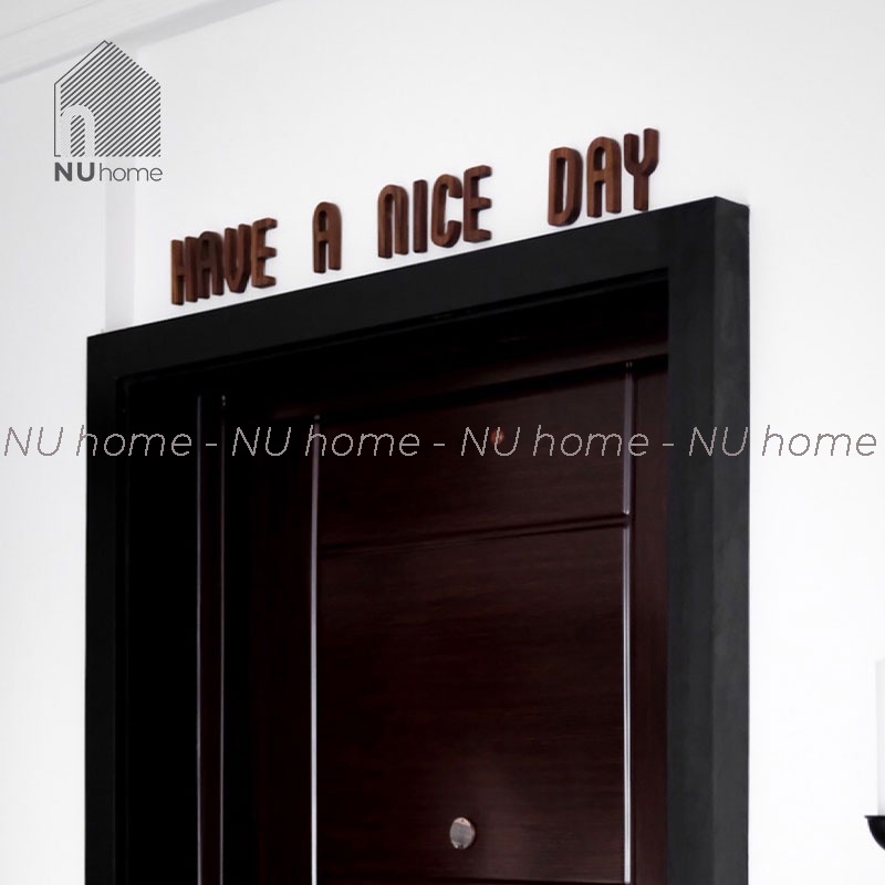 nuhome.vn | Chữ gỗ trang trí màu nâu cao cấp, chất liệu gỗ óc chó cao cấp, dùng để trang trí phong cách đẹp mắt sáng tạo