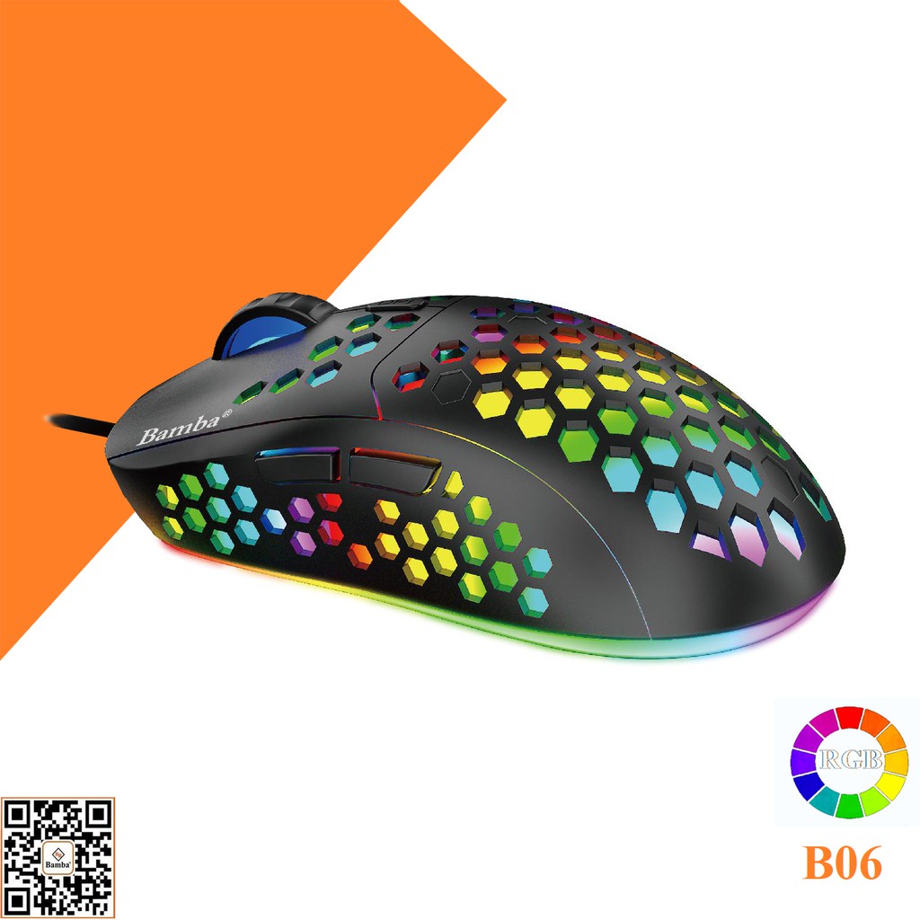 Chuột quang chuyên game Bamba B06 - MOUSE BAMBA B06 LED RGB