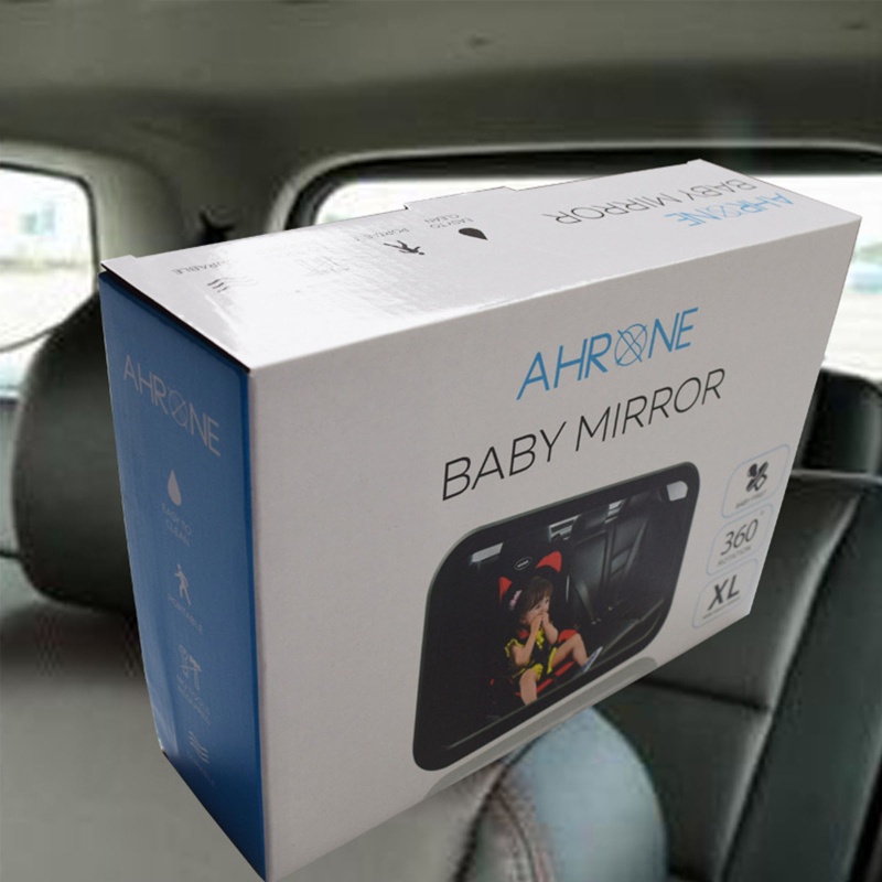 Gương Chiếu Hậu Xoay 360 Độ Gắn Xe Hơi An Toàn Cho Bé Mi