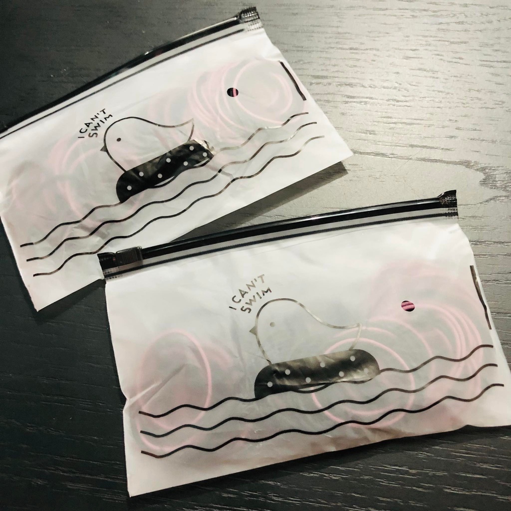 Set 100 dây buộc tóc trơn kèm túi zip siêu xinh,thun cột tóc co dãn nhiều màu