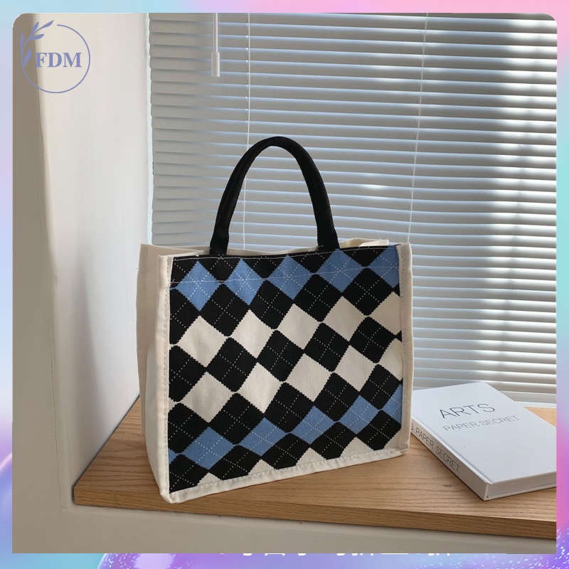 Túi xách canvas sức chứa lớn phong cách Hàn Quốc cho nữ
