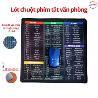 [FREESHIP] Bàn Di Chuột, Pad Chuột, Lót Chuột Phím Tắt Cao Cấp 28 X 28