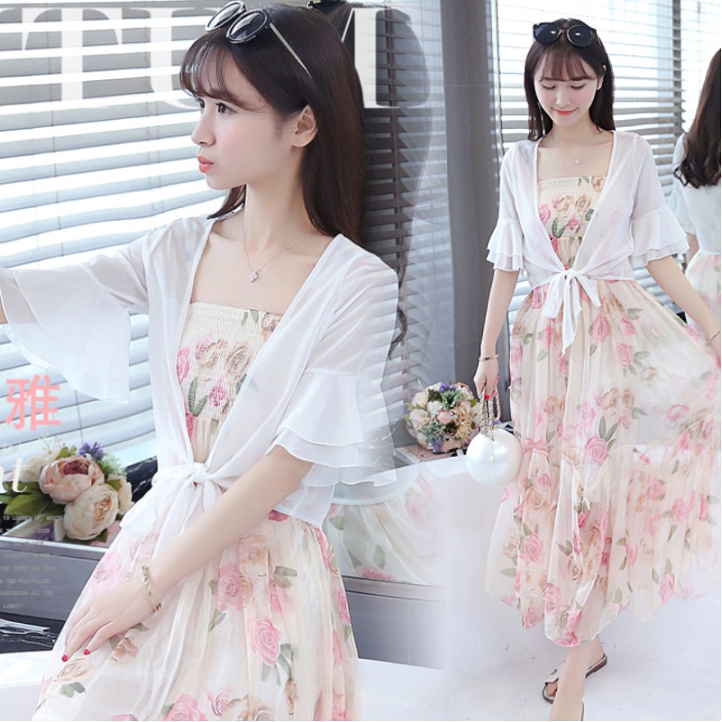 [Sẵn từ S-XXL] Áo khoác voan thắt nơ tay phối tầng