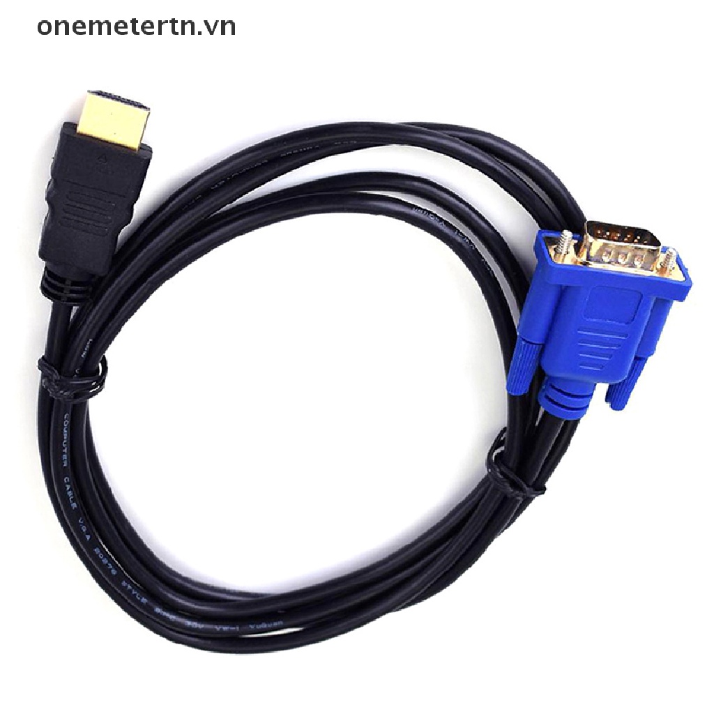 Onemetertn Cáp Chuyển Đổi Từ Đầu Cắm HDMI Sang Cổng Cắm VGA Cho PC DVD 1080p HDTV 6FT