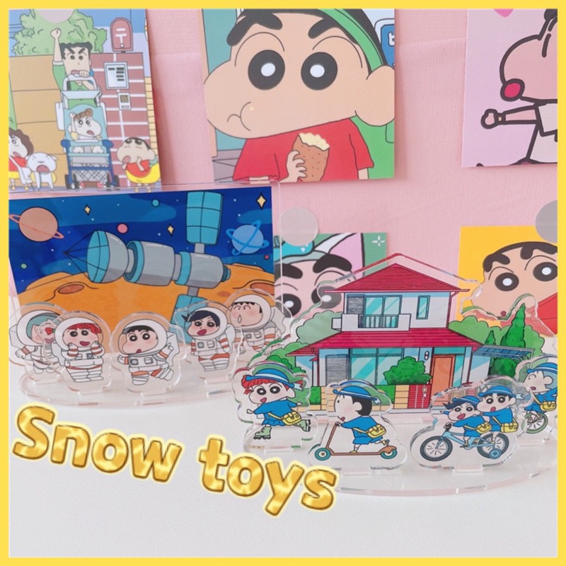 Mô Hình Tượng Standee Acrylic Mica Shin cậu bé bút chì - Nohara Shinnosuke Kazama Toru Sakurada Nene Sato Masao Bo