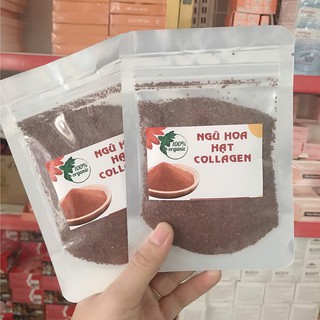 Ngũ hoa hạt nguyên chất organic handmade túi zip ( hạt đình lịch)