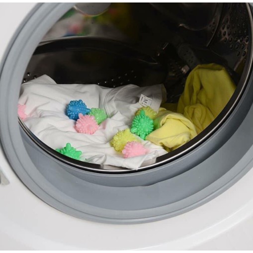 SET 10 Bóng giặt quần áo hình cầu gai đa năng giặt sạch,làm phẳng,làm mềm quần áo (HÀNG MỚI VỀ)