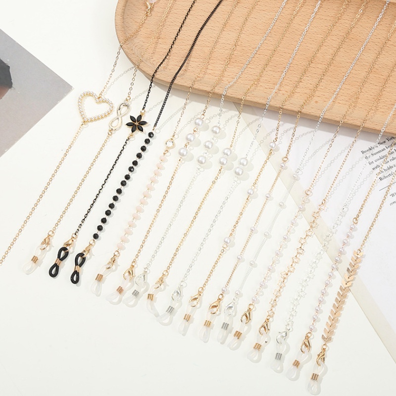 Dây Đeo Mắt Kính Bằng Acrylic Chống Thất Lạc Phong Cách Hàn Quốc