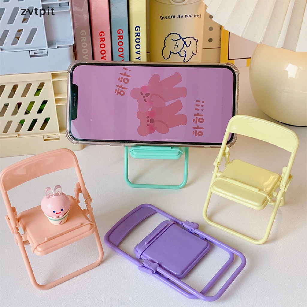 [ZVPT] Cute Color Chair Adjustable Phone Stand Desk Holder Universal Lazy Bracket DSF