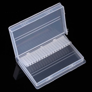 [Hàng mới về] Hộp Đựng Đầu Mài Móng Tay 20 Lỗ Nhỏ Gọn Tiện Lợi