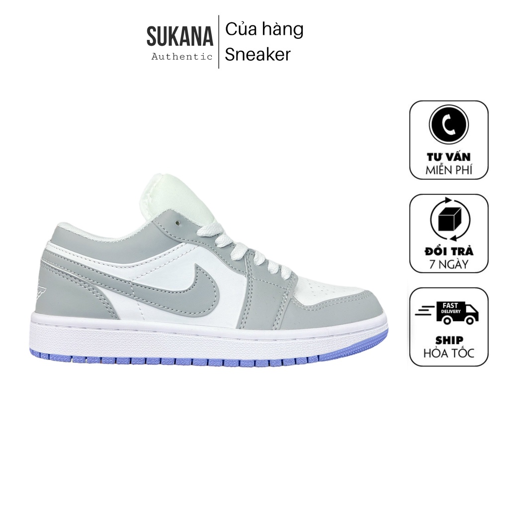 Giày jordan cổ thấp xám đế xanh, Giày jordan 1 low xanh ngọc, smoke panda paris, JD đen trắng cực đẹp full ph