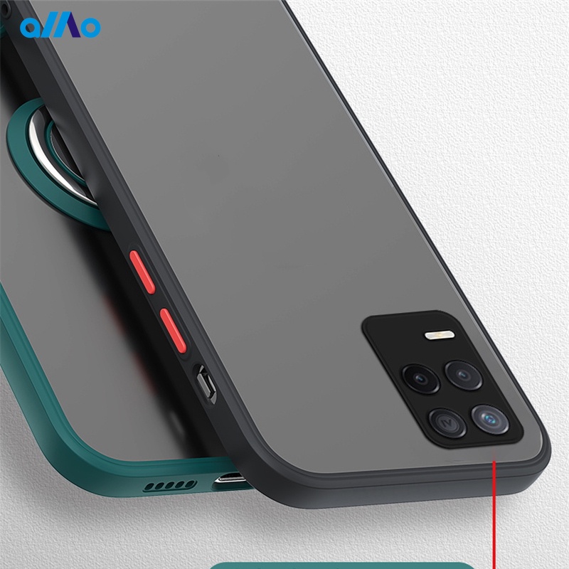 Ốp điện thoại PC cứng viền silicon TPU mềm chống sốc màu nhám trong suốt cho Vivo y17s Y33S Y21S Y21 Vivo Y33S Y21