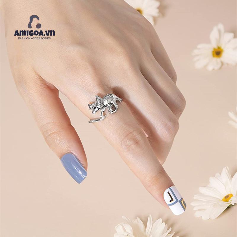 ✨✨Nhẫn Đeo Tay Hình Khủng Long Thời Trang Cho Nam Nữ