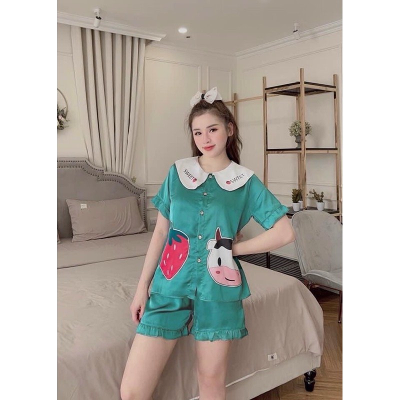 Đồ ngủ Pyjama Dâu Tây - Bò Sữa Cute | BigBuy360 - bigbuy360.vn
