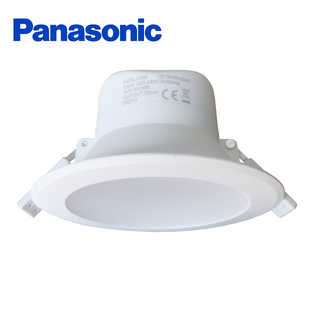 Đèn Led âm trần 8W Panasonic Downlight Nanoco NDL086 (Ánh sáng trắng, hàng chính hãng)