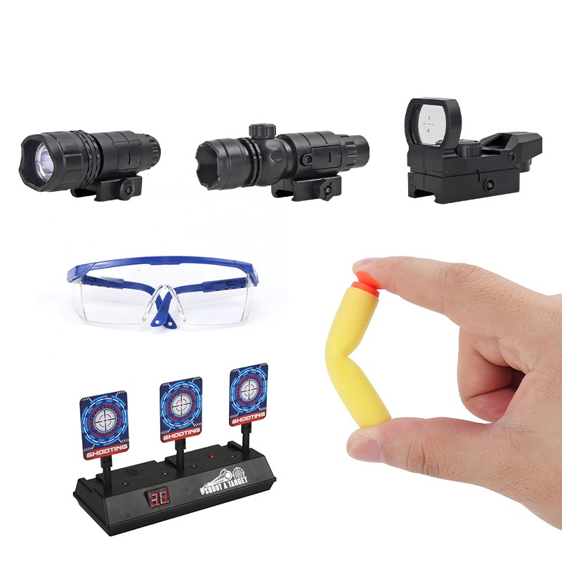 Phụ Kiện nerf, ống ngắm , bia đa,n , holo, laze012