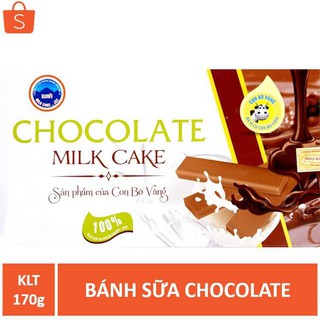 (TSM)  [Đặc Sản Ba Vì] Bánh Sữa Chocolate (Socola Phủ) Con Bò Vàng 170g