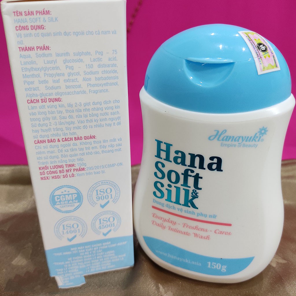 (Bán giá gốc) [CHÍNH HÃNG 100%]DUNG DỊCH VỆ SINH HANA SOFT SILK, HANAYUKI