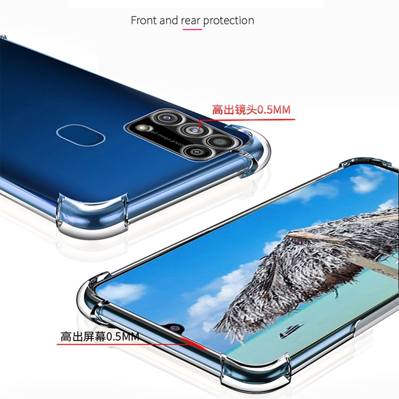 Ốp điện thoại TPU cho Samsung A02S A03S M21 A12 A22 A32 A42 A52 A72 A82 A51 A71 M31 M51 M51 M62 F62 F52 M52