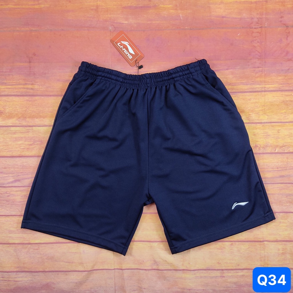 Quần Short Cầu Lông LI-NING Màu Xanh Tím Than Sử Dụng Trong Tập Luyện Và Thi Đấu Cầu Lông Q34