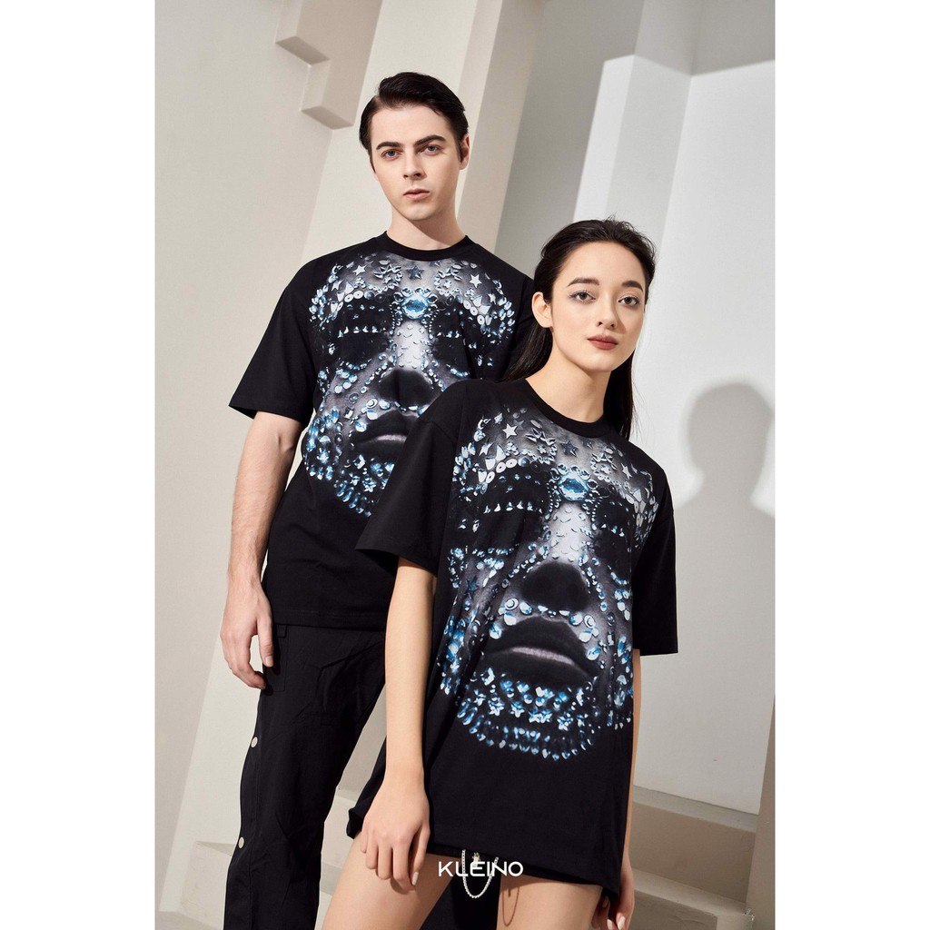 Áo T-Shirt unisex KLEINO Swarovski Face