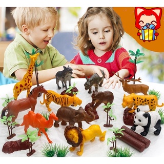 53 Cái / Bộ Đồ chơi Mô hình Động vật Hoang dã cho Trẻ em Động vật Rừng Bộ Đồ chơi Mô phỏng động vật thực tế Đồ chơi Giáo dục cho Trẻ em