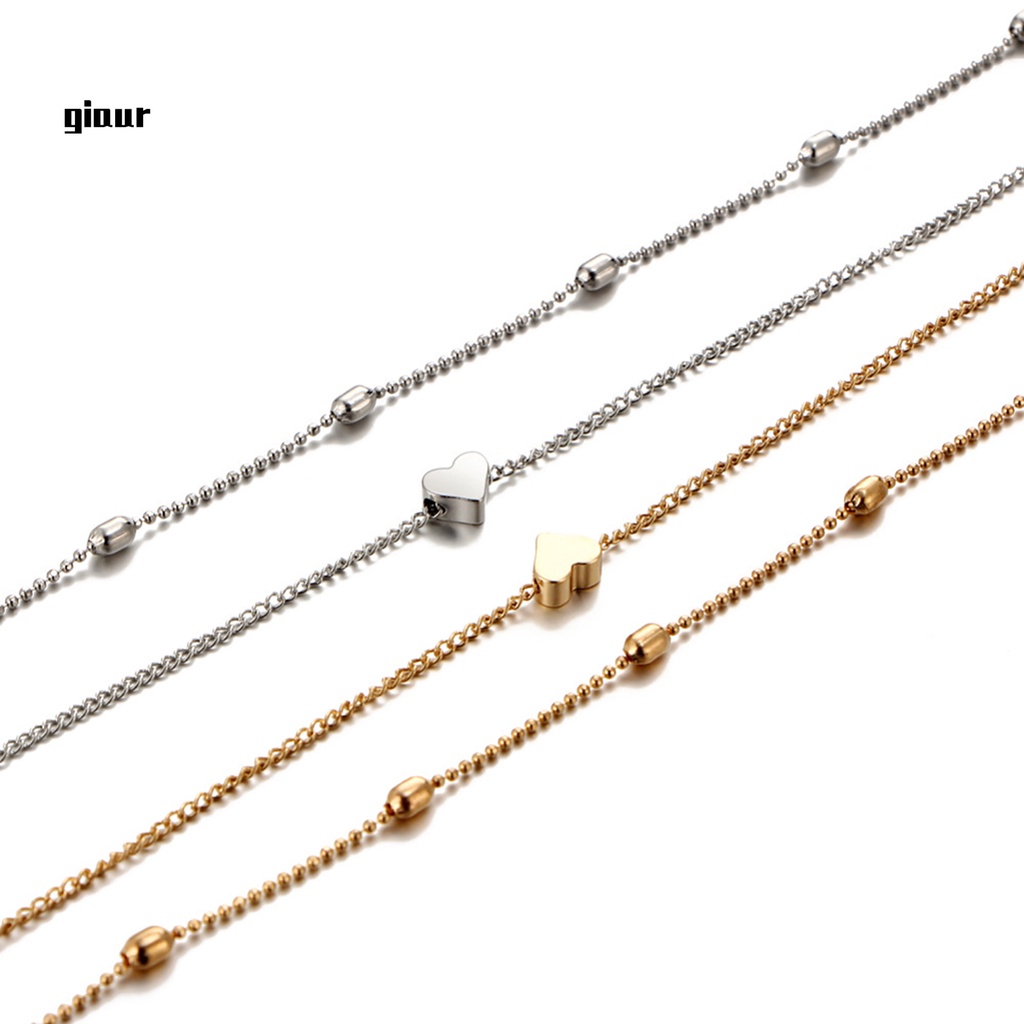 Vòng cổ hợp kim hình trái tim đính đá xinh xắn cho nữ