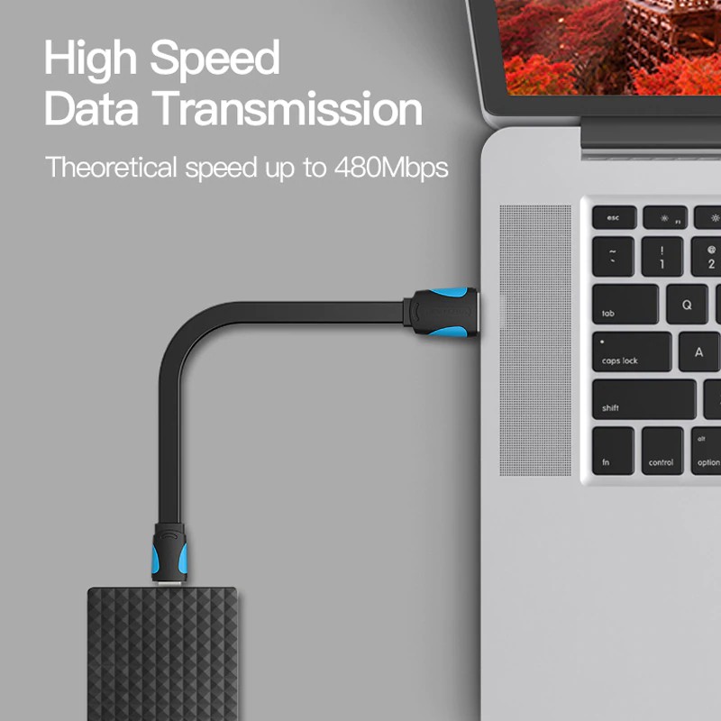 Dây cáp sạc mini USB Vention cho điện thoại/máy tính bảng