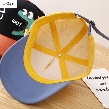 Mũ lưỡi trai họa tiết khủng long hoạt hình đáng yêu xinh xắn cho bé 3-8 tuổi